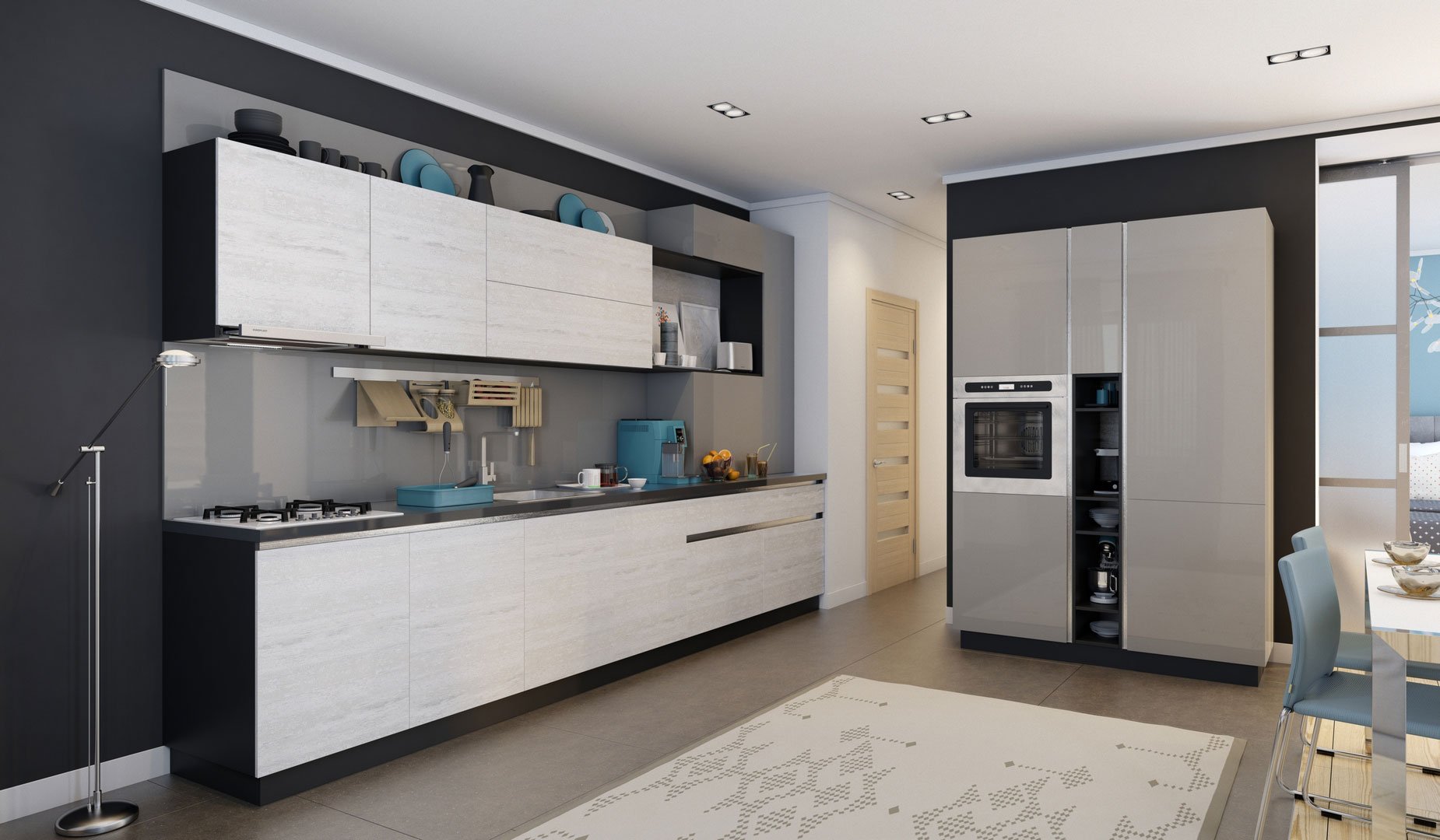 Кухня NEXTRA (артикул 966)